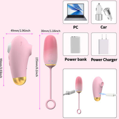 Female Licking Tongue Vibrator, Sucking Modes, for Couples' Pleasure